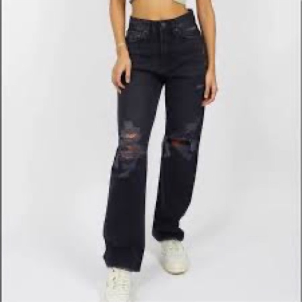 Grey bandit JBD size 25 ripped black jeans